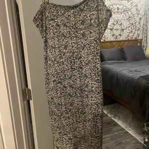 Snake skin pattern mini dress